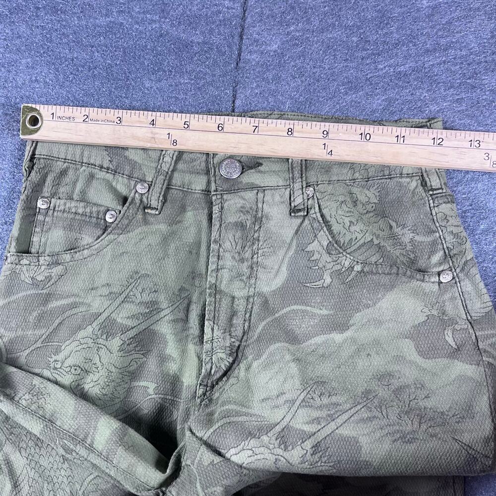 VTG Cimarron NOS Denim Stretch Jeans Randy Dragopa Dragon AOP Deadstock 28 Spain - Picture 9 of 10